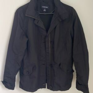 Lands’ End women’s small lightweight black full zip and button up